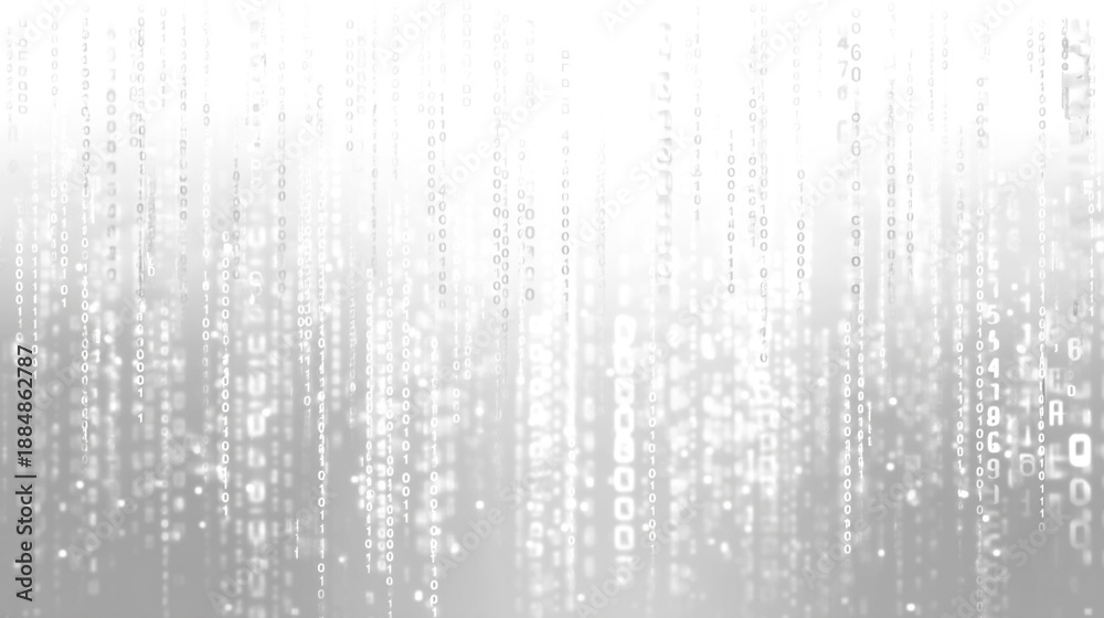 © SHOKO - コードが縦に流れるサイバーテクノロジー背景