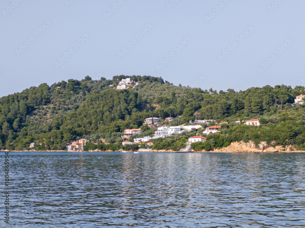 Obraz premium The coastline of Skiathos Island, Sporades, Thessaly, Greece