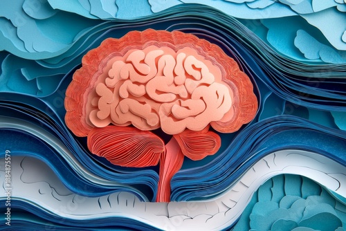 Colourful and vibrant pop art designs on a background featuring creative artwork made of paper, including neurodivergent brain, collage art, and graphics related to neuroscience, ADHD, and autism
