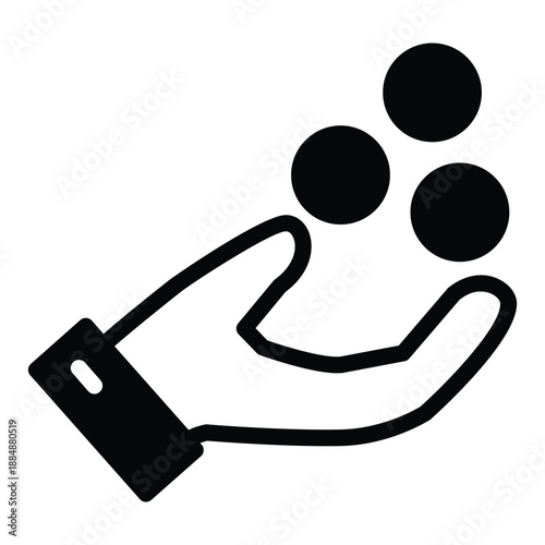 Cash Flow solid icon vector design good for web or mobile app