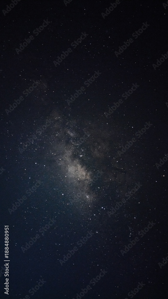 Fototapeta premium Deep Space Milky Way with Dark Background