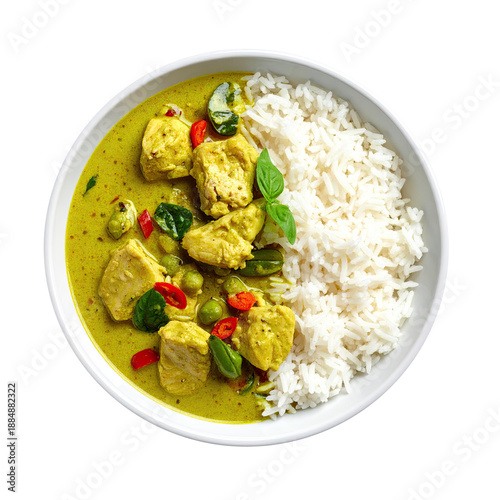 Bowl of Thai Green Chicken ...