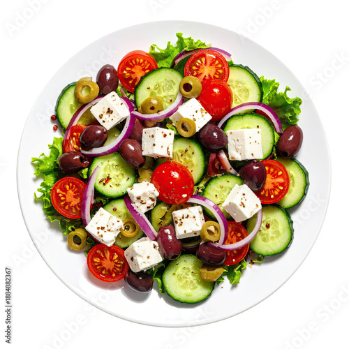Greek Salad with Cucumbers,...