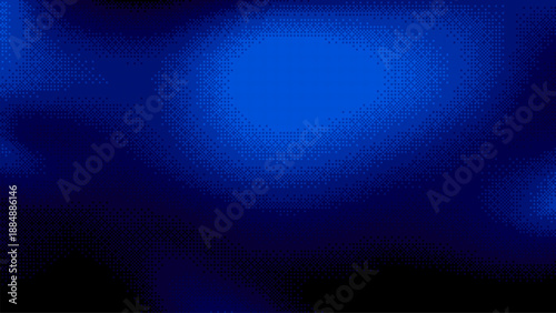 Blue gradient pixel art background with subtle texture. Abstract digital pattern for technology design. Dynamic retro graphic.