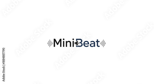 MiniBeat Logo Sound Wave Design Element.