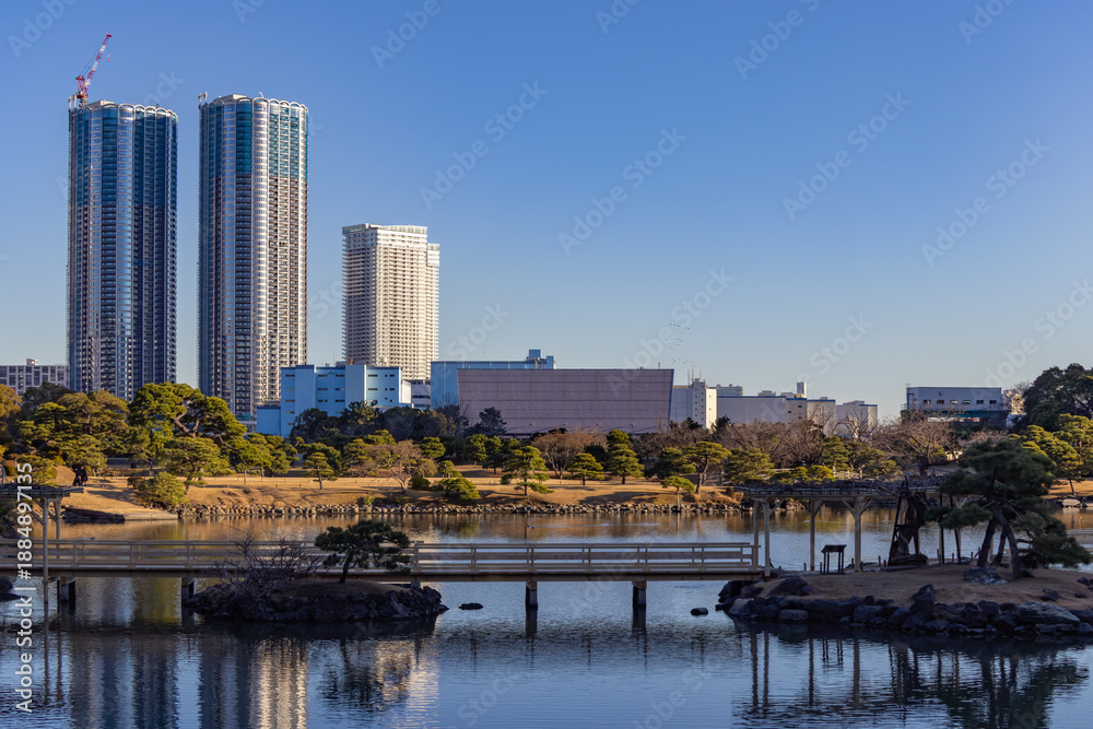 Fototapeta premium 都心散歩 真冬の浜離宮