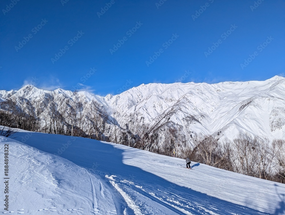 Obraz premium ski resort in japan