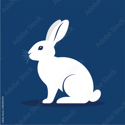 vector illustration of a rabbit