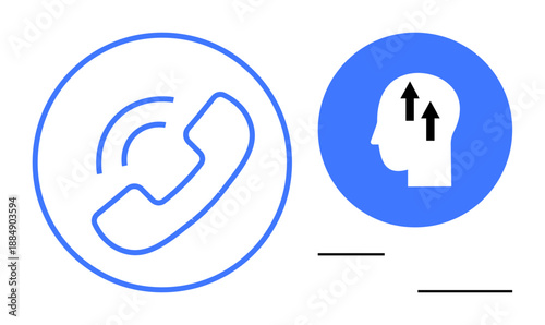 Communication concept. Communication via calls enables accessibility and growth. Communication fosters connection and idea exchange. Suitable for technology, networks, mindset, education