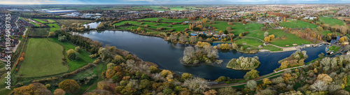 Foto A aerial photograph is of Wicksteed Park in Kettering, Northamptonshire, United