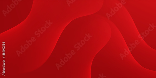 Red abstract background with dynamic shapes composition simple, Modern trendy design in Vector Illustration