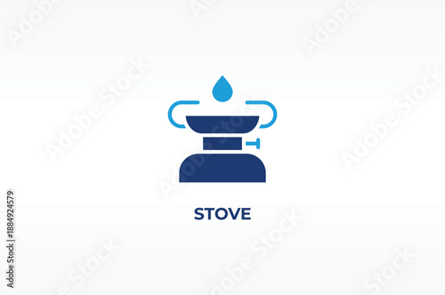 STOVE vector, icon or logo sign isolated symbol illustration