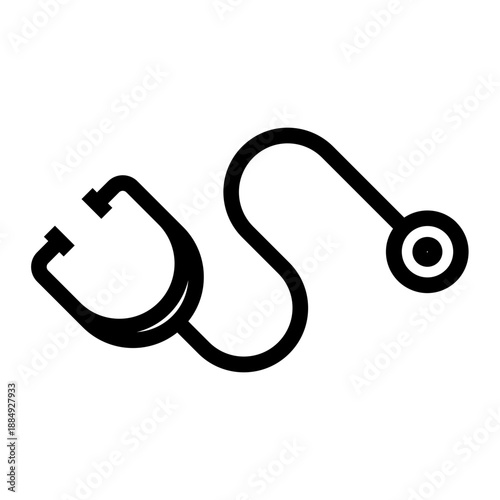 Line icon of a stethoscope