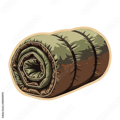 Rolled Sleeping Bag Camping Outdoor Gear.