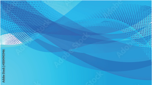 青　波　和紙　模様　背景	