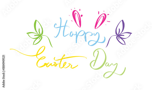 Happy easter day eggs colorful bunny rabbit ear colorful happy easter day eggs rabbit bunny animal spring april month happy easter day greeting season beautiful religion happy easter day egg colorful