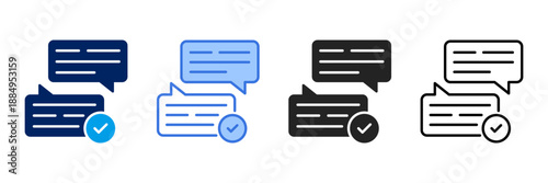 Comment  Icon Set Different Style Collection. 