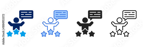 Success Story  Icon Set Different Style Collection. 