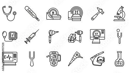 Medical Icons Set for Healthcare Professionals.