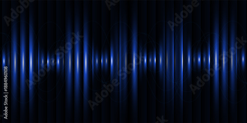 Neon sound waves. Music round background of a form of a wave. vector modern
