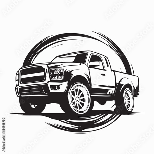 Pickup Truck Vector Images. Pickup truck vector illustration