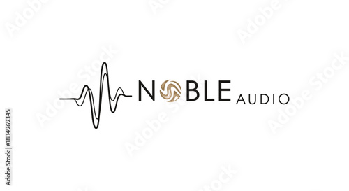 Noble Audio Logo Sound Wave Design.