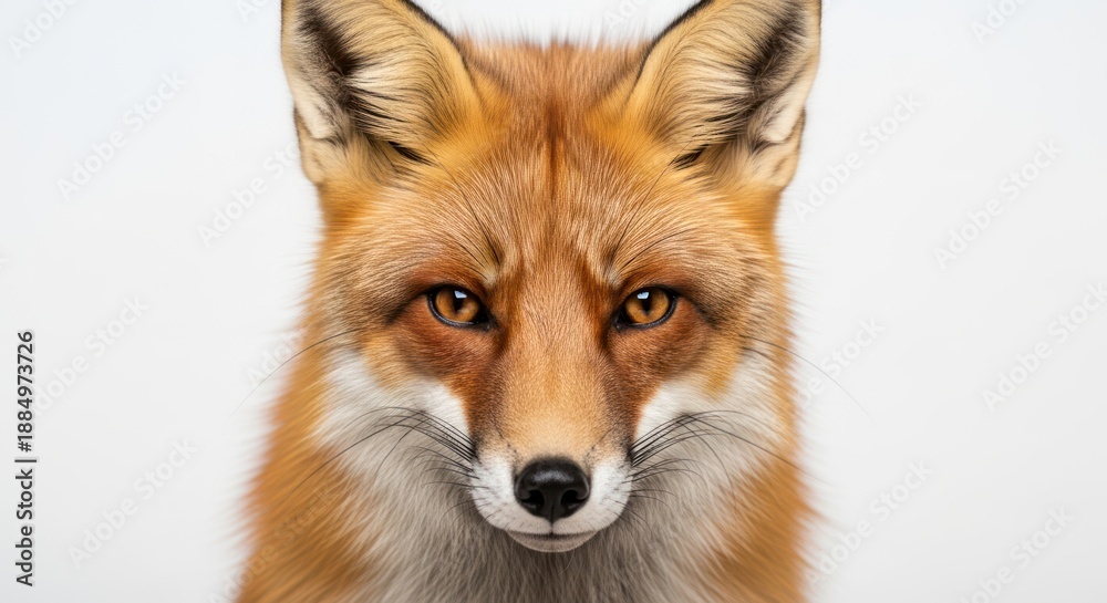 Fototapeta premium Red Fox Closeup Portrait.
