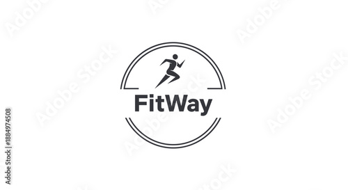 FitWay Logo with Running Person Icon.