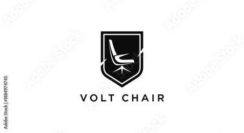 Volt Chair Logo Design Illustration 1.