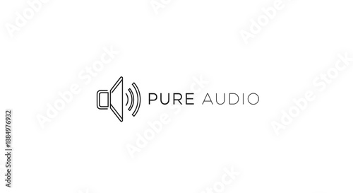 Pure Audio Logo Design Element 1.