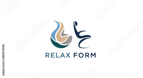Relax Form Abstract Logo Design Element.