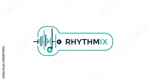 Rhythmix Music Logo Design Element Sound.