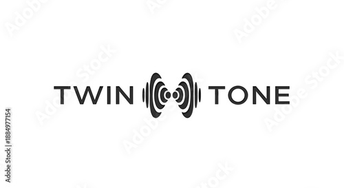 Twin Tone Logo Design Element.