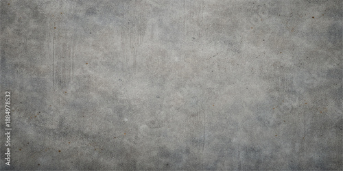 A dark and aged concrete wall background with a rough stone surface and dirty grunge metal texture creates a vintage gray backdrop for a retro design