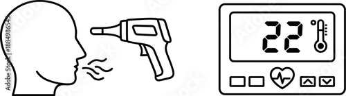 Measuring body temperature with infrared thermometer