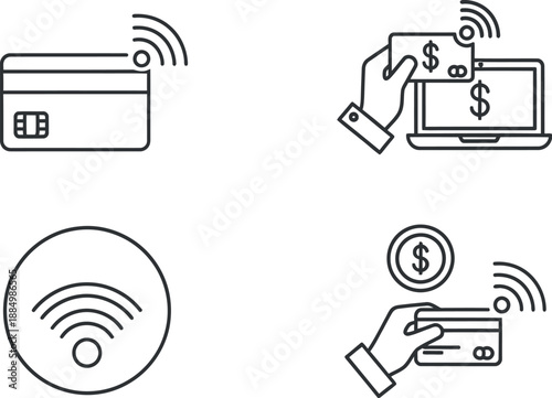Contactless payment methods and online transaction