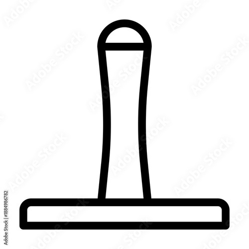 Coolie stamp line icon