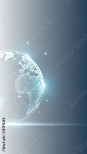 Translucent Globe, Digital Art, Global Network Connection, Modern Tech, Future, Light Streaks, Technological Advancement, Data Transfer, Innovation