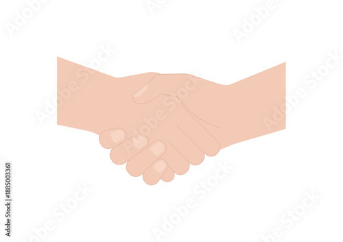 Wallpaper Mural Handshake. Two People Shaking Hand. Vector Illustration.  Torontodigital.ca