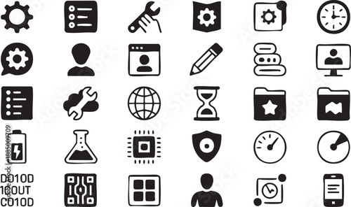 System UI Icons for App Design, Dashboards, and Digital Platforms