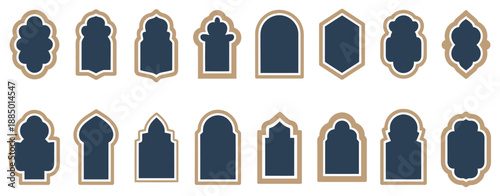 Ramadan Kareem stylish frame, Islamic arabic style vector illustration for promotions, advertising banner, social media graphic templates.