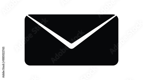 Free Download Simple black and white closed envelope icon representing digital communication - GFXLoad