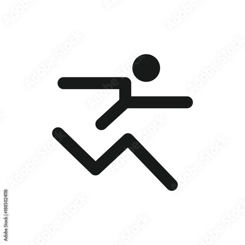 Fast run icon template, rush icon for graphic design, logo, web site, social media, mobile app, ui illustration