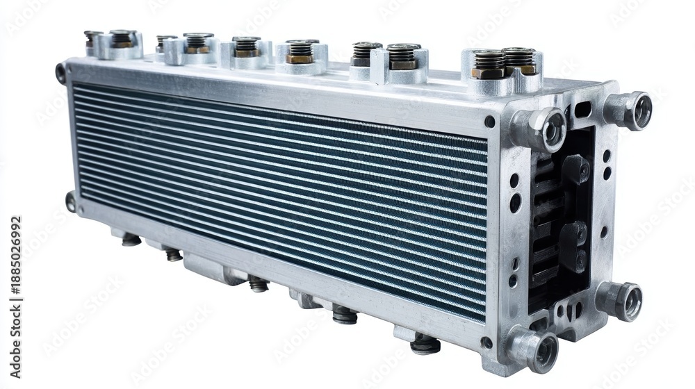 Fototapeta premium Innovative industrial cooling system component.