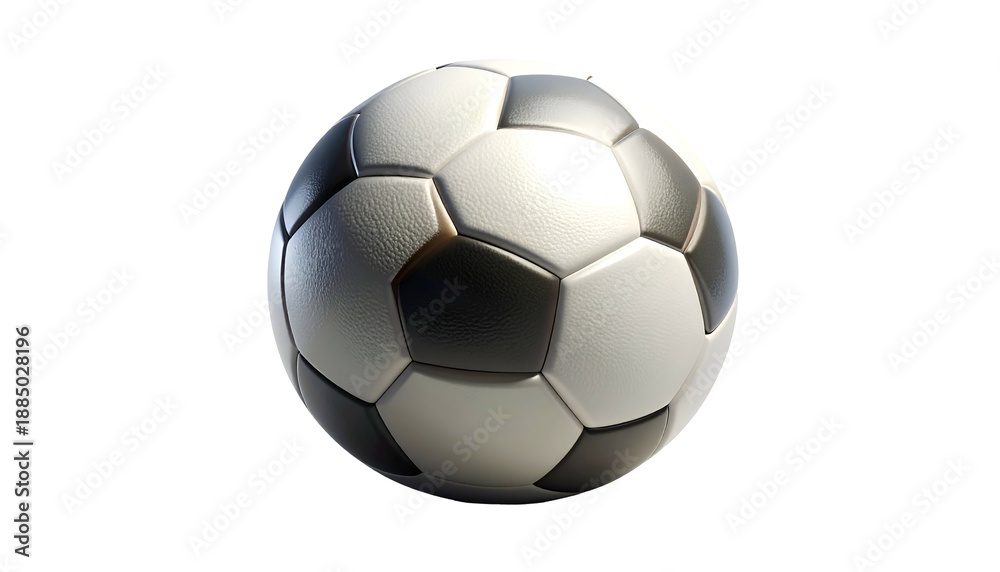 Fototapeta premium Classic Black and White Soccer Ball.