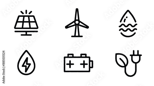 Clean vector icons illustrating renewal and rebirth, symbolizing fresh starts, growth, and positive transformation for inspiring projects.