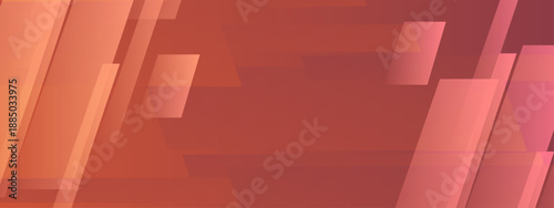 Modern geometric backdrop with coral and reddish tones using translucent diagonal shapes for a sense of speed