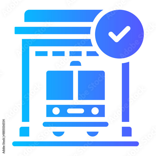 fire station gradient icon