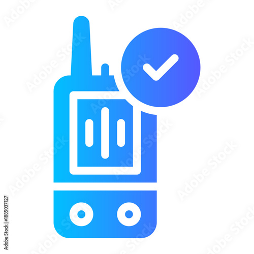 walkie talkie gradient icon