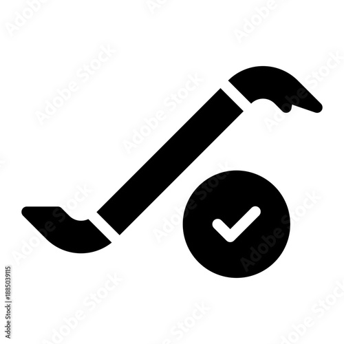 crowbar glyph icon